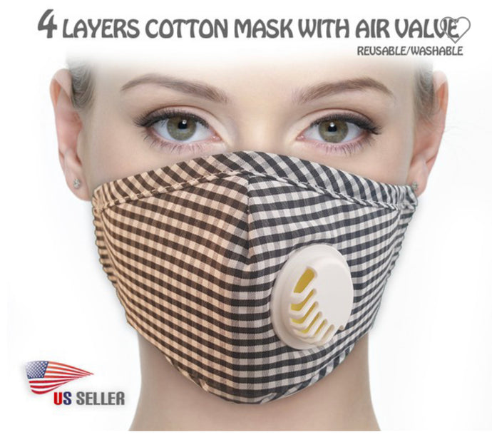 Stylish Face Covering with Air Filters