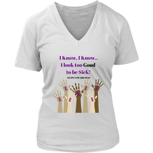 Lupus Awareness T-shirt with Purple lettering