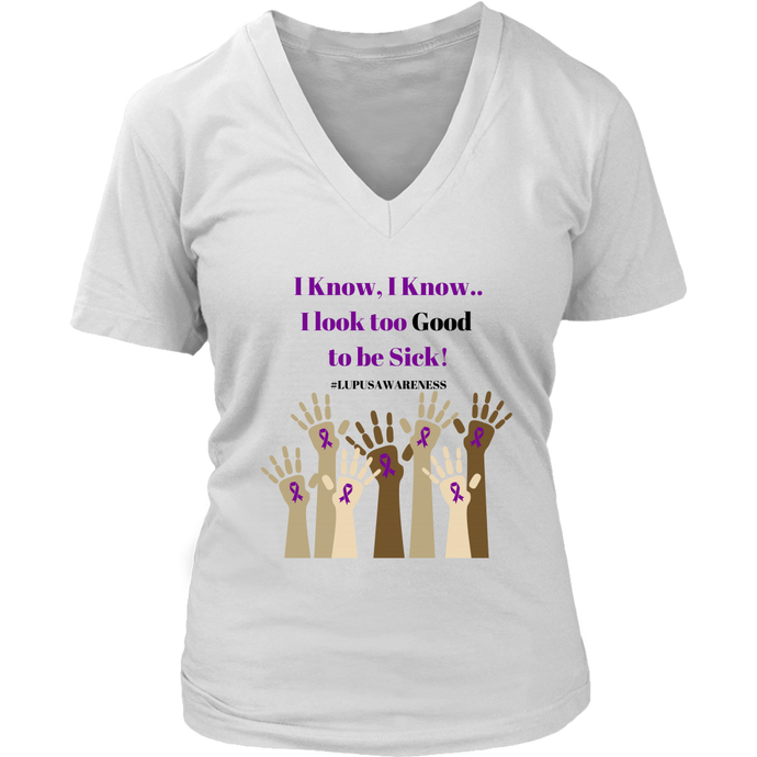 Lupus Awareness T-shirt with Purple lettering