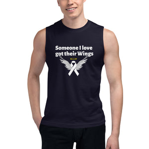 "Someone I love got their Wings" Muscle Shirt