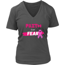 Load image into Gallery viewer, &quot;Faith Over Fear&quot; Breast Cancer Tee