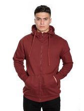 Load image into Gallery viewer, Men&#39;s Burgandy Fleece Hoodie