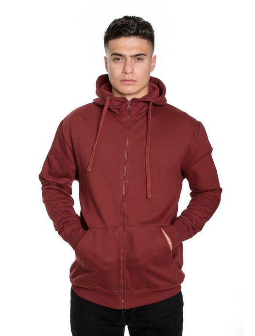 Men's Burgandy Fleece Hoodie