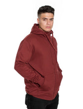 Load image into Gallery viewer, Men&#39;s Burgandy Fleece Hoodie