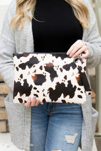 Load image into Gallery viewer, Cow Print Oversized Everyday Clutch