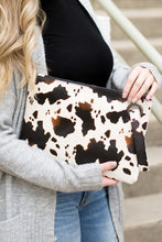 Load image into Gallery viewer, Cow Print Oversized Everyday Clutch