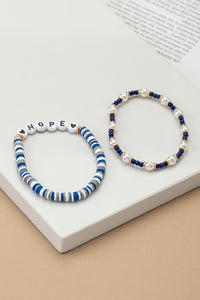 HOPE Two stretch bracelets