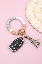 Load image into Gallery viewer, Silicone Color Block Key Ring Bracelet