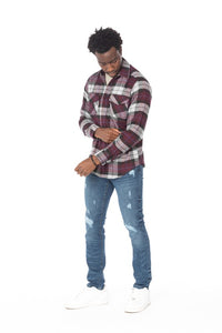 Men's Flannel Plaid Shirt