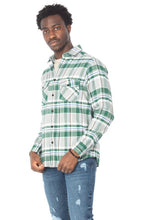 Load image into Gallery viewer, Men&#39;s Green Flannel Shirt