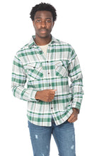 Load image into Gallery viewer, Men&#39;s Green Flannel Shirt