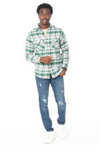 Load image into Gallery viewer, Men&#39;s Green Flannel Shirt