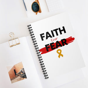 "Faith over Fear" Spiral Notebook