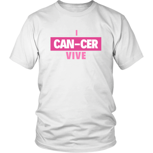 "I CAN-CER VIVE" Breast Cancer Tee