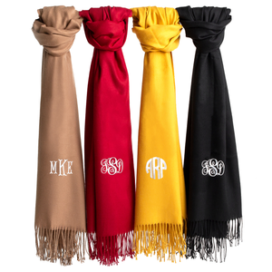 Beautiful Monogrammed Pashmina Scarf