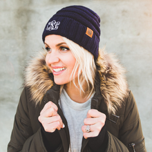 Load image into Gallery viewer, Cozy Monogrammed Adult Beanie