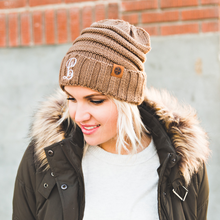 Load image into Gallery viewer, Cozy Monogrammed Adult Beanie