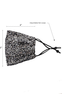 3D Sequin Facemask