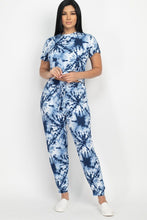 Load image into Gallery viewer, Tie-dye Printed Top And Pants Set