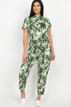 Load image into Gallery viewer, Tie-dye Printed Top And Pants Set