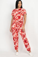 Load image into Gallery viewer, Tie-dye Printed Top And Pants Set