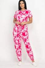 Load image into Gallery viewer, Tie-dye Printed Top And Pants Set