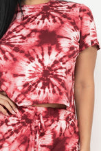 Load image into Gallery viewer, Tie-dye Printed Top And Pants Set