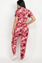 Load image into Gallery viewer, Tie-dye Printed Top And Pants Set