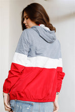 Load image into Gallery viewer, Colorblock Hooded Jacket