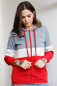 Colorblock Hooded Jacket