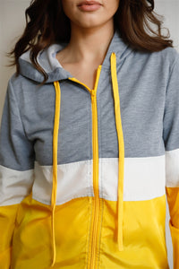 Colorblock Hooded Jacket