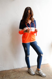 Colorblock Hooded Jacket