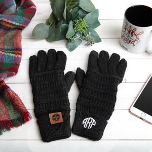 Cozy Monogrammed Gloves