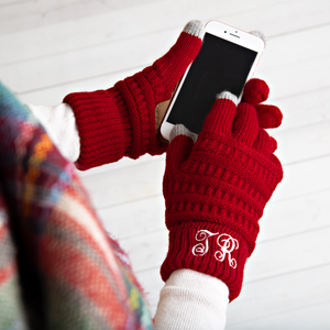 Cozy Monogrammed Gloves