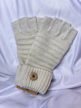 Load image into Gallery viewer, Fingerless Gloves with Button detail