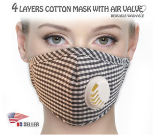 Stylish Face Covering with Air Filters