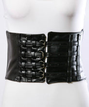 Load image into Gallery viewer, Black Corset Belt