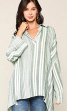 Load image into Gallery viewer, Long Sleeve Striped Tunic