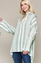 Load image into Gallery viewer, Long Sleeve Striped Tunic