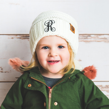 Load image into Gallery viewer, Cute Monogrammed Beanies For the Kids