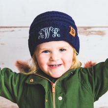 Load image into Gallery viewer, Cute Monogrammed Beanies For the Kids