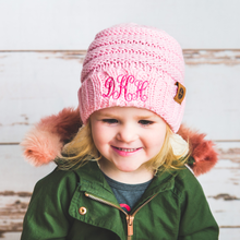 Load image into Gallery viewer, Cute Monogrammed Beanies For the Kids