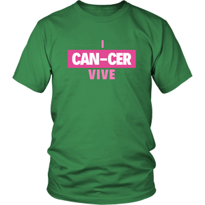 "I CAN-CER VIVE" Breast Cancer Tee