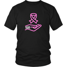 Load image into Gallery viewer, &quot;God&#39;s got it in his hands&quot; Breast Cancer T-Shirt