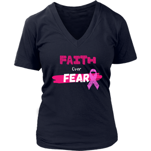 "Faith Over Fear" Breast Cancer Tee