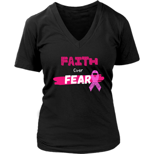 "Faith Over Fear" Breast Cancer Tee