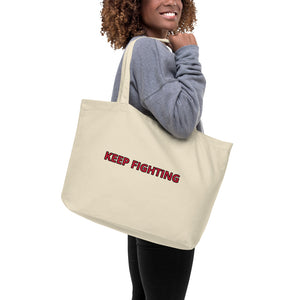 "Live, Laugh, Love" Large organic tote bag