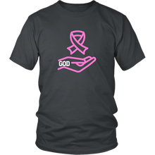 Load image into Gallery viewer, &quot;God&#39;s got it in his hands&quot; Breast Cancer T-Shirt