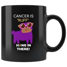 Load image into Gallery viewer, &quot;Cancer is Ruff&quot; Purple Pug Mug